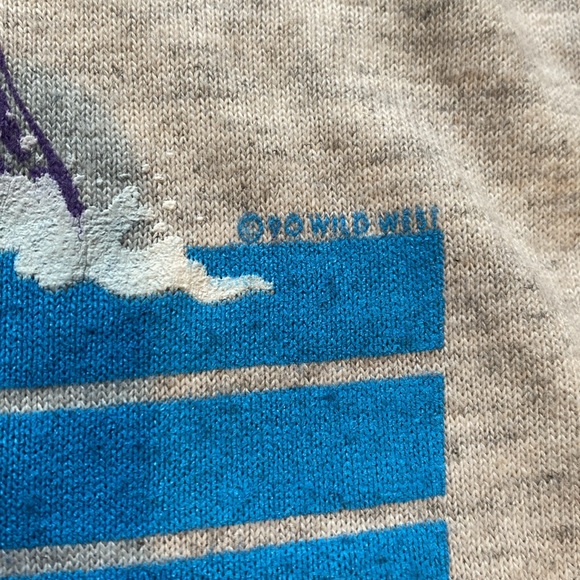 1990 Jerzees Pastel Maine Lighthouse Graphic Print T-Shirt: Size Medium - Picture 8 of 10